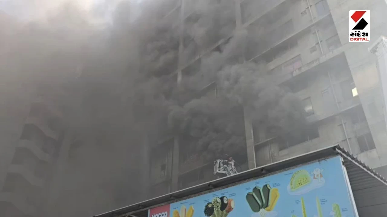 Surat Fire Incident: Massive Fire Breaks Out at Sangh Textile Hub in Saroli