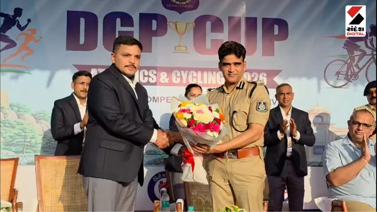 Sabarkantha News: DGP Cup 2026 Inaugurated at Sabar Stadium, Himatnagar