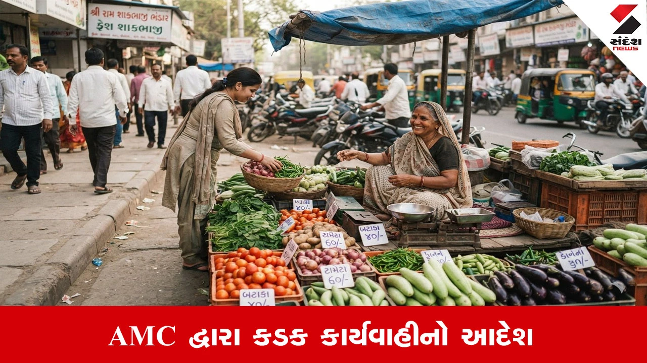 Ahmedabad News : શહેરમાં રસ્તા અને ફૂટપાથ પર શાકભાજીના વેચાણ પ્રતિબંધ, કાયદાનું ઉલ્લંઘન કરનારને આકરો દંડ
