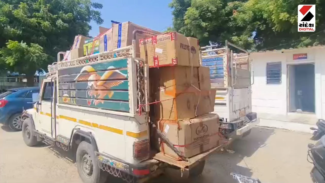 Vav-Tharad News: SOG Seizes Illegal Firecrackers Worth Rs 64 Lakh in Dudhwa