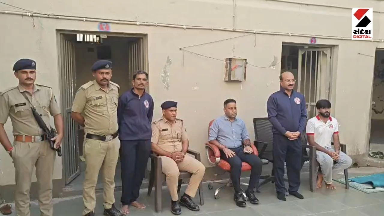 Vav-Tharad News: Yoga Camp Organised for Inmates at Tharad Sub Jail on Gandhi Jayanti
