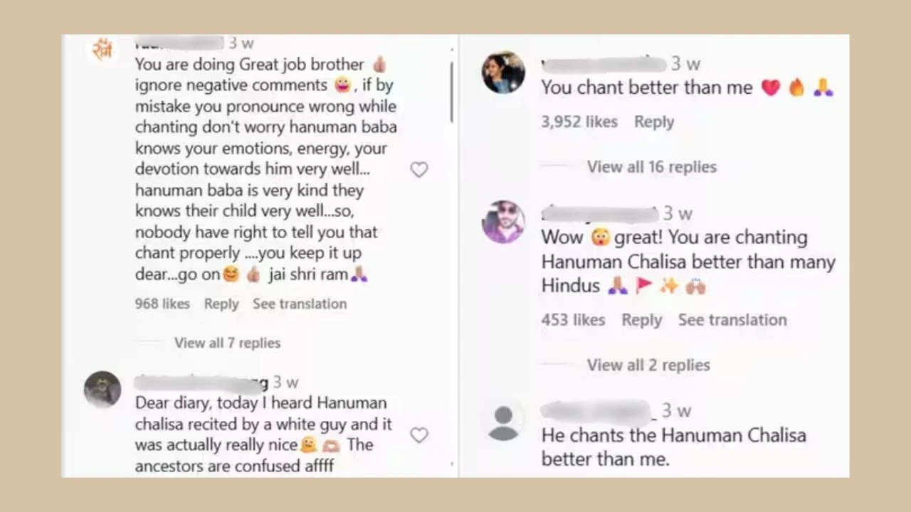 American Recites Rapid Hanuman Chalisa (1)