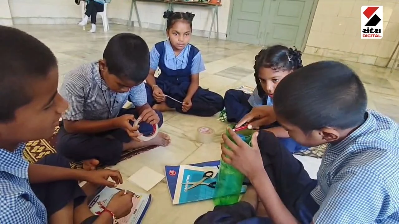 Banaskantha News: Ambaji Ashramshala Celebrates World Space Week with Water Rockets