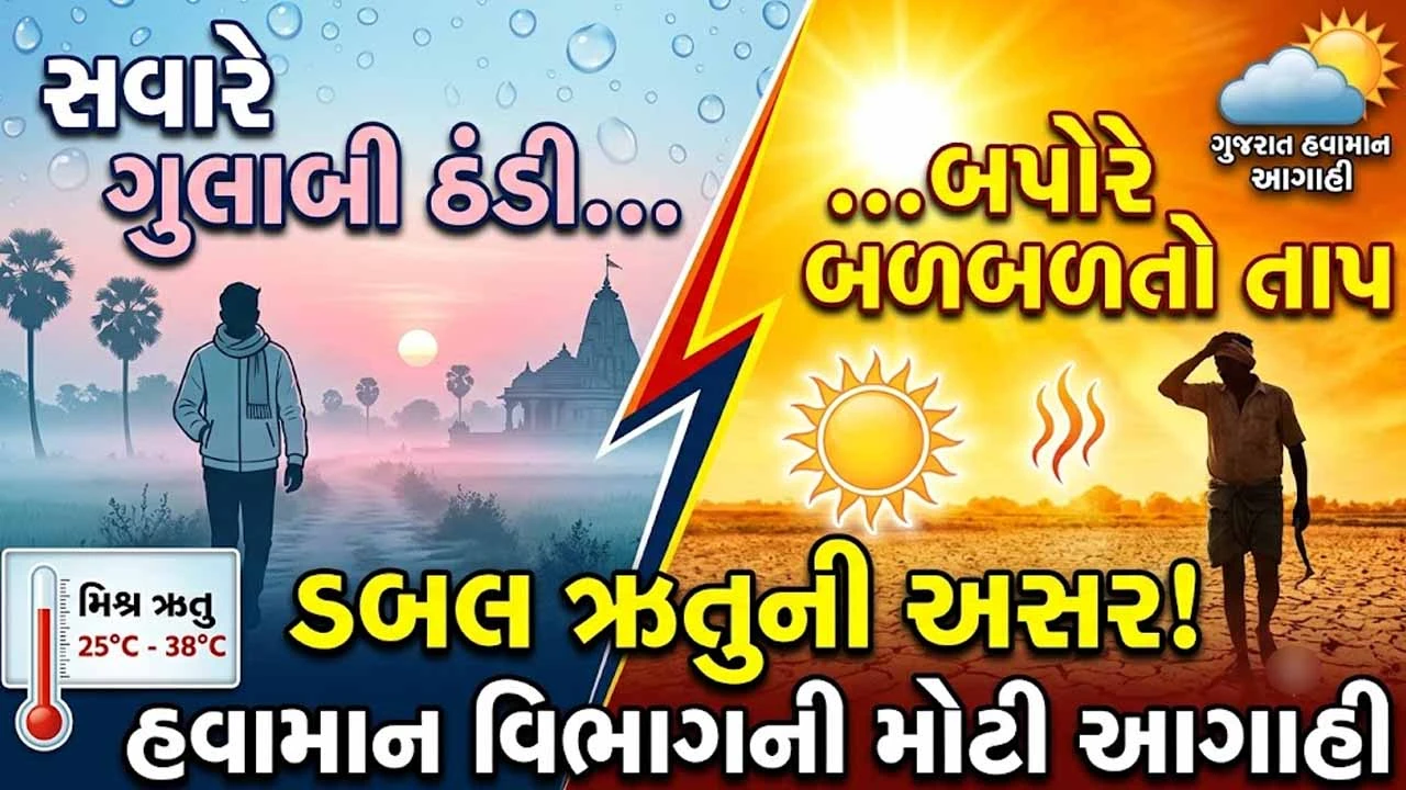 Gujaratમાં ચોમાસાની વિદાય બાદ મિશ્ર ઋતુની અસર: સવારે ગુલાબી ઠંડી તો બપોરે બળબળતો તાપ!