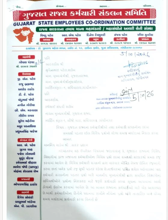 Gujarat Government Employee Protest 1