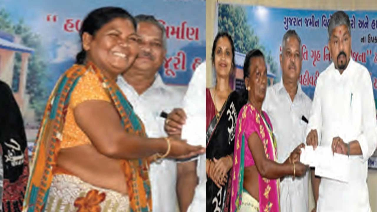નવસારી: ચીખલીમાં હળપતિ ગૃહ નિર્માણ યોજના હેઠળ લાભાર્થીઓને આવાસ મંજૂરી હુકમો એનાયત