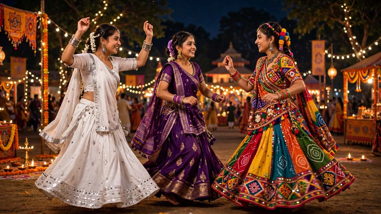 નવરાત્રિ લાસ્ટ ડે લુક