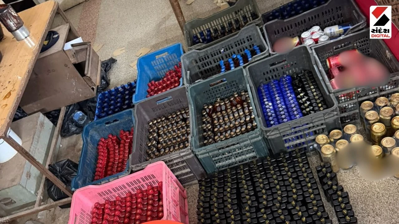 Gir Somnath News: SMC Raid in Kodinar, Massive Liquor Seized, Local Police Under Scanner