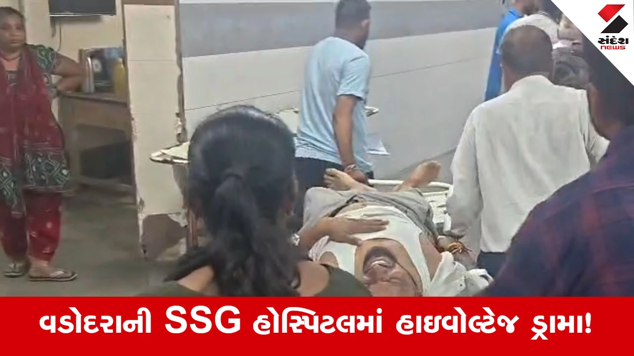 વડોદરા SSG હોસ્પિટલમાં દર્દીનો આપઘાતનો પ્રયાસ, નીચે ઉભેલા એમ્બ્યુલન્સ ચાલકને પણ ઈજા