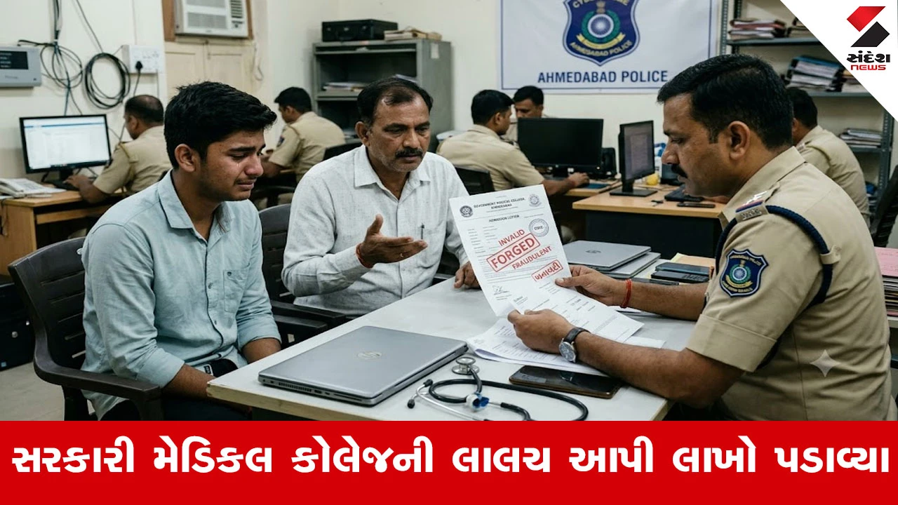 અમદાવાદમાં મેડિકલ પ્રવેશના નામે 22.75 લાખની છેતરપિંડી