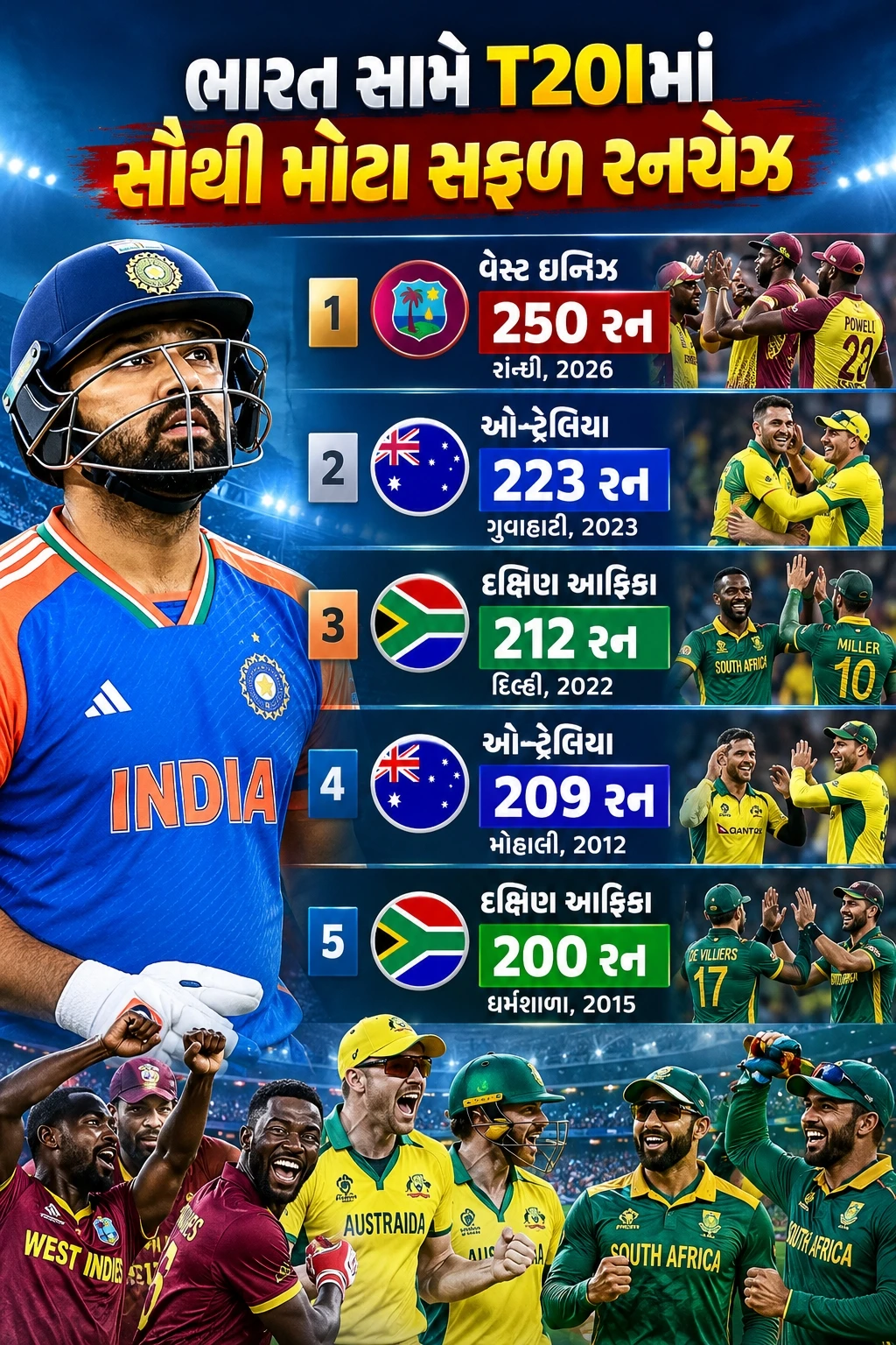 India’s Biggest T20I Run Chases