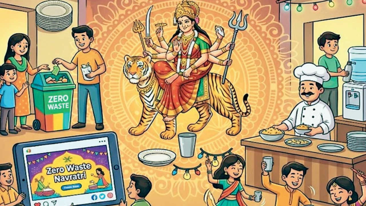 Mahesana : સ્વચ્છતા-ભક્તિનો સંગમ । દેલામાં ઝીરો વેસ્ટ અને પ્લાસ્ટિકમુક્ત નવરાત્રિનું આયોજન