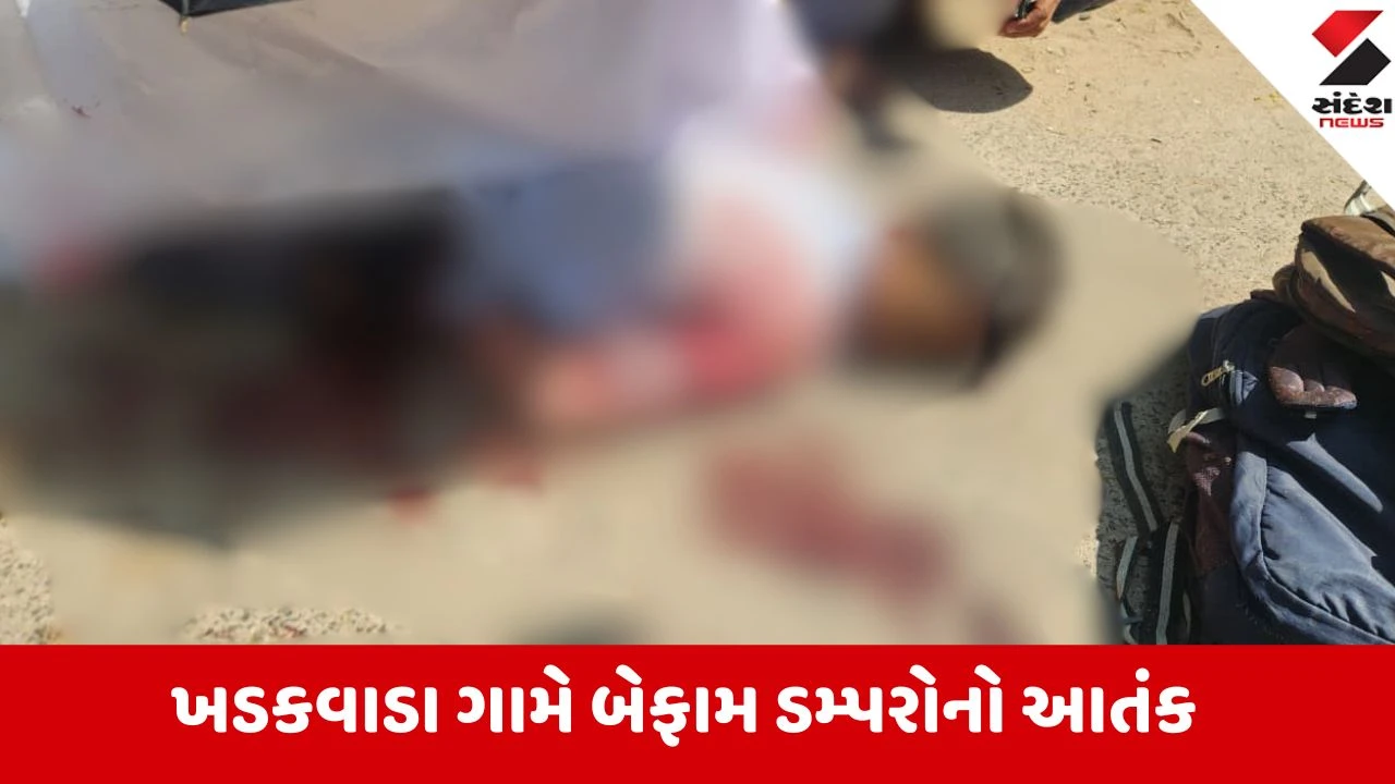 છોટાઉદેપુર: ખડકવાડા ગામમાં રેતી ડમ્પર ટ્રકે બાઇકને કચડી, ધોરણ 12ના વિદ્યાર્થીનું મોત