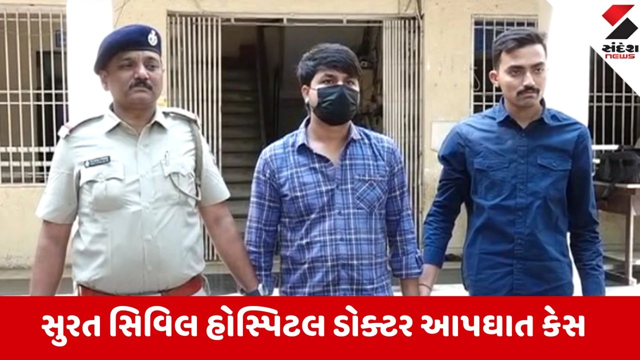 સુરત સિવિલ હોસ્પિટલ: ડો. હર્ષ પંડ્યા આપઘાત કેસમાં ડો. અનુજ મહેશ્વરીની ધરપકડ, ડો. નિરાલી વસાવે ફરાર