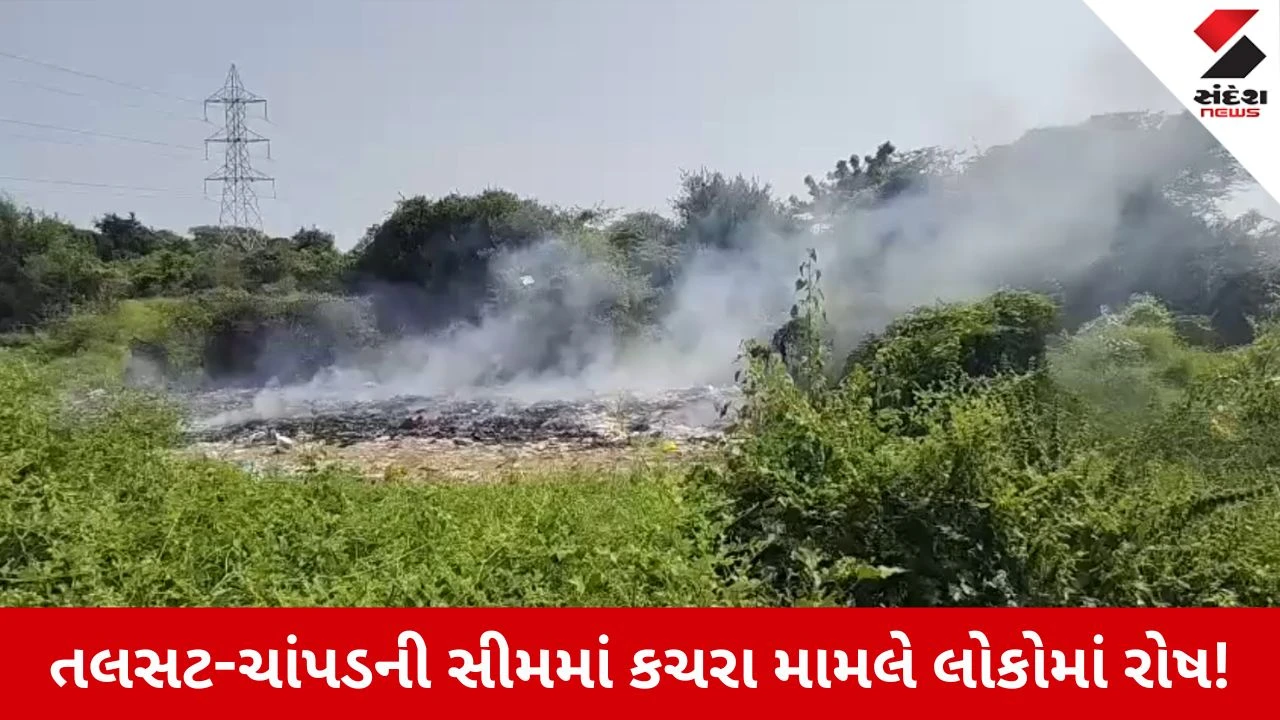 Vadodara News: તલસટ-ચાંપડ ગામની સીમમાં કચરો ઠાલવી સળગાવતા ગ્રામજનોનો હોબાળો, અધિકારીઓના ઘર સુધી કચરો નાખવાની ચીમકી!