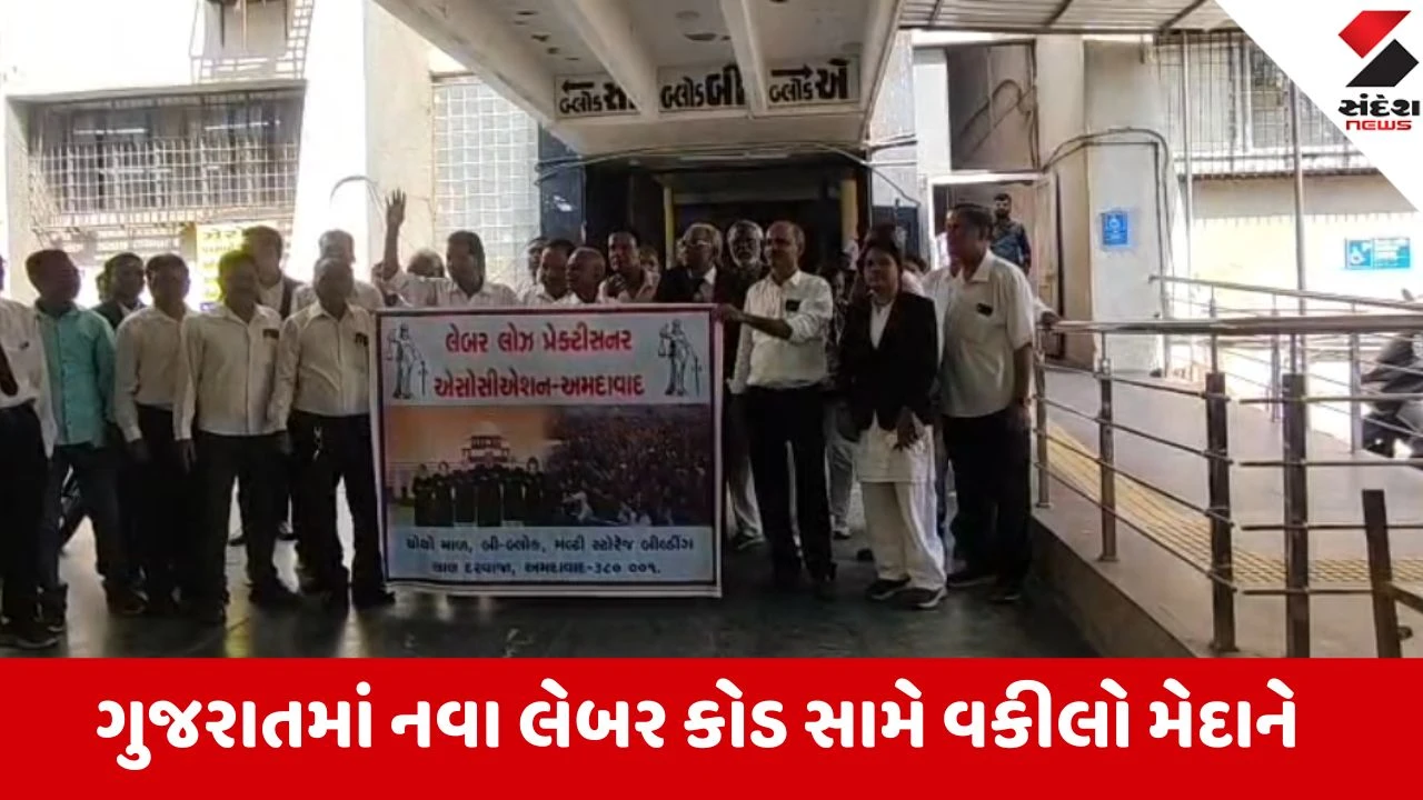 અમદાવાદ: નવા લેબર કોડ સામે ગુજરાતના વકીલો અને શ્રમિક સંગઠનોનો વિરોધ