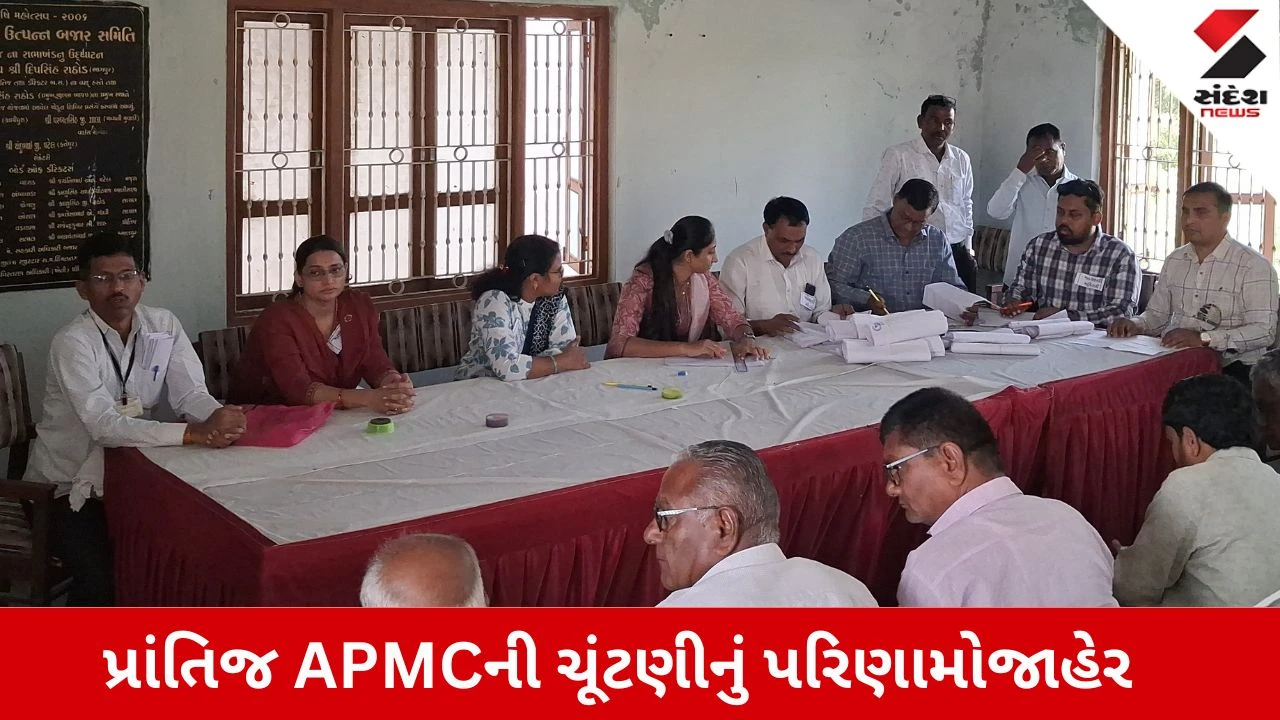 Sabarkantha News: પ્રાંતિજ માર્કેટ યાર્ડમાં કેસરીયો લહેરાયો, ભાજપે જીતી ખેડૂત વિભાગની 10માંથી 8 બેઠક