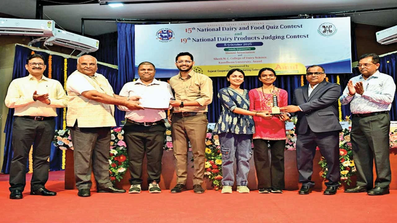 Banaskantha : 19મી નેશનલ ડેરી પ્રોડક્ટ્સ જજીંગ સ્પર્ધામાં જી.એન. પટેલ ડેરી પ્રથમ આવી