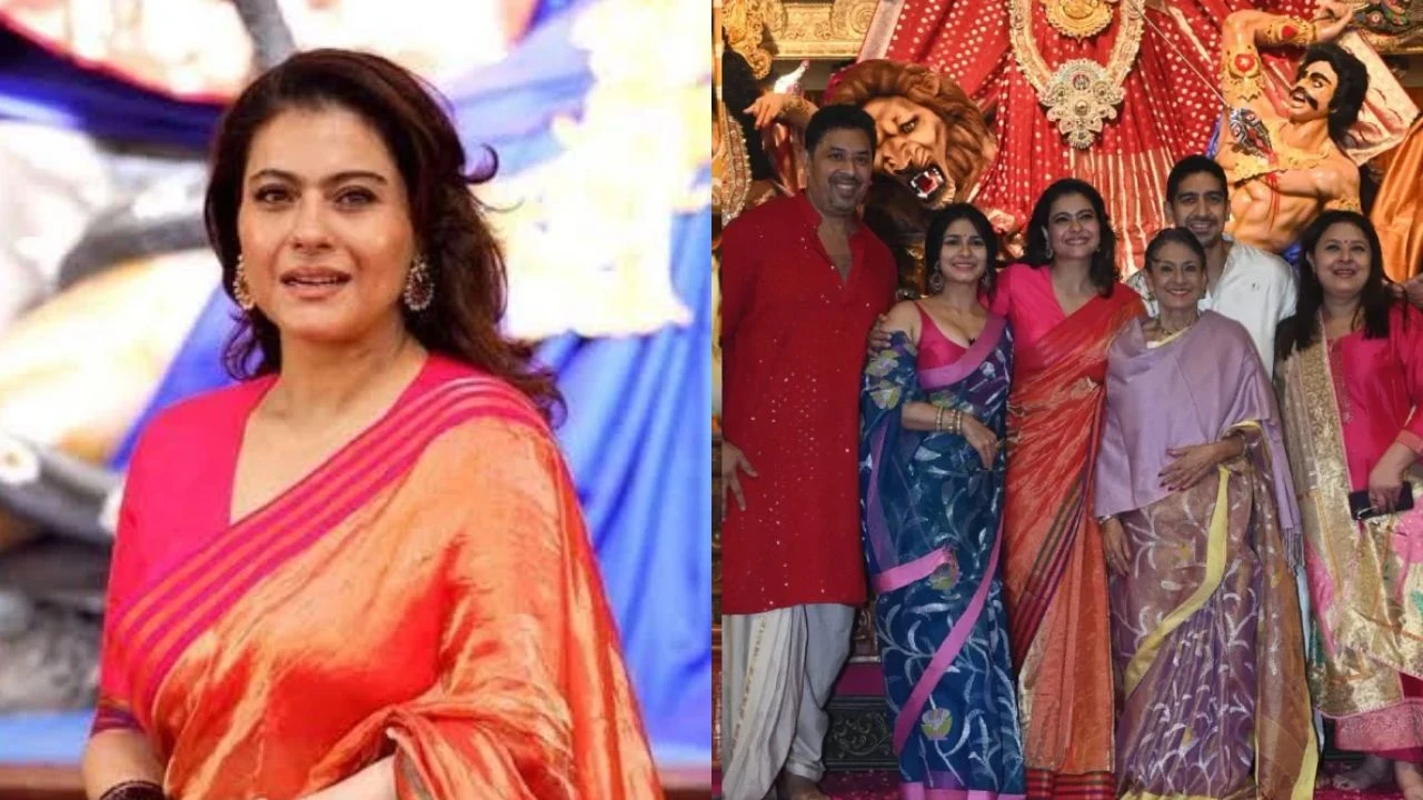 Kajol Durga Puja, Tanuja, Tanishaa Mukerji (1)