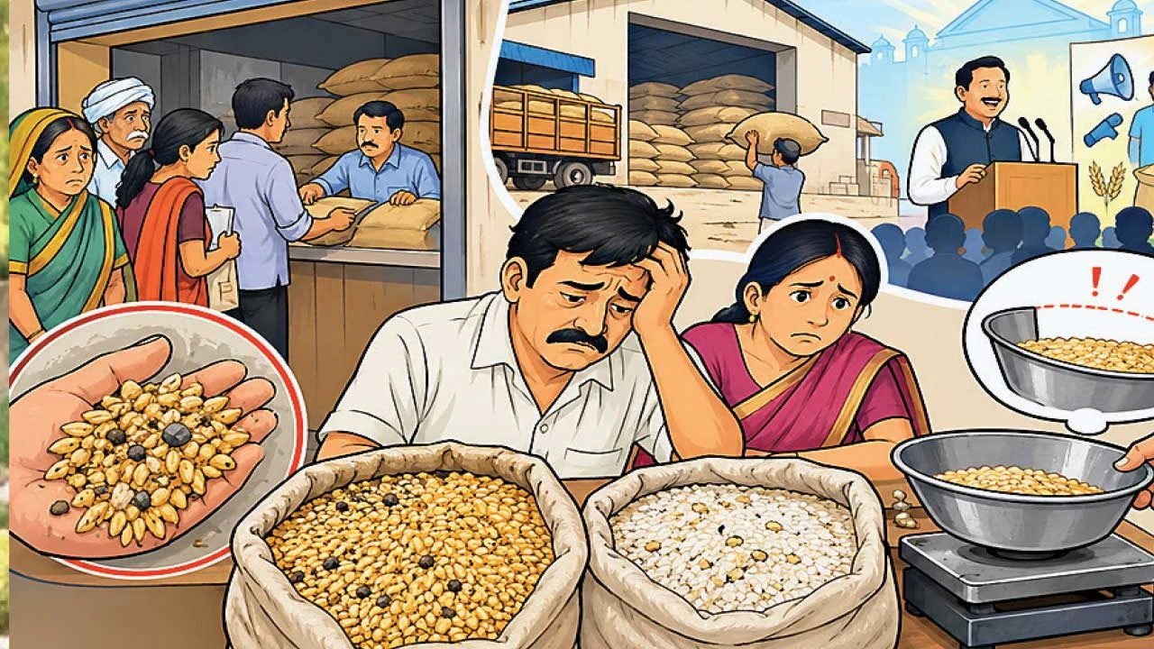Radhanpur : માં સરકારી અનાજ વિતરણ વ્યવસ્થા સામે સવાલો