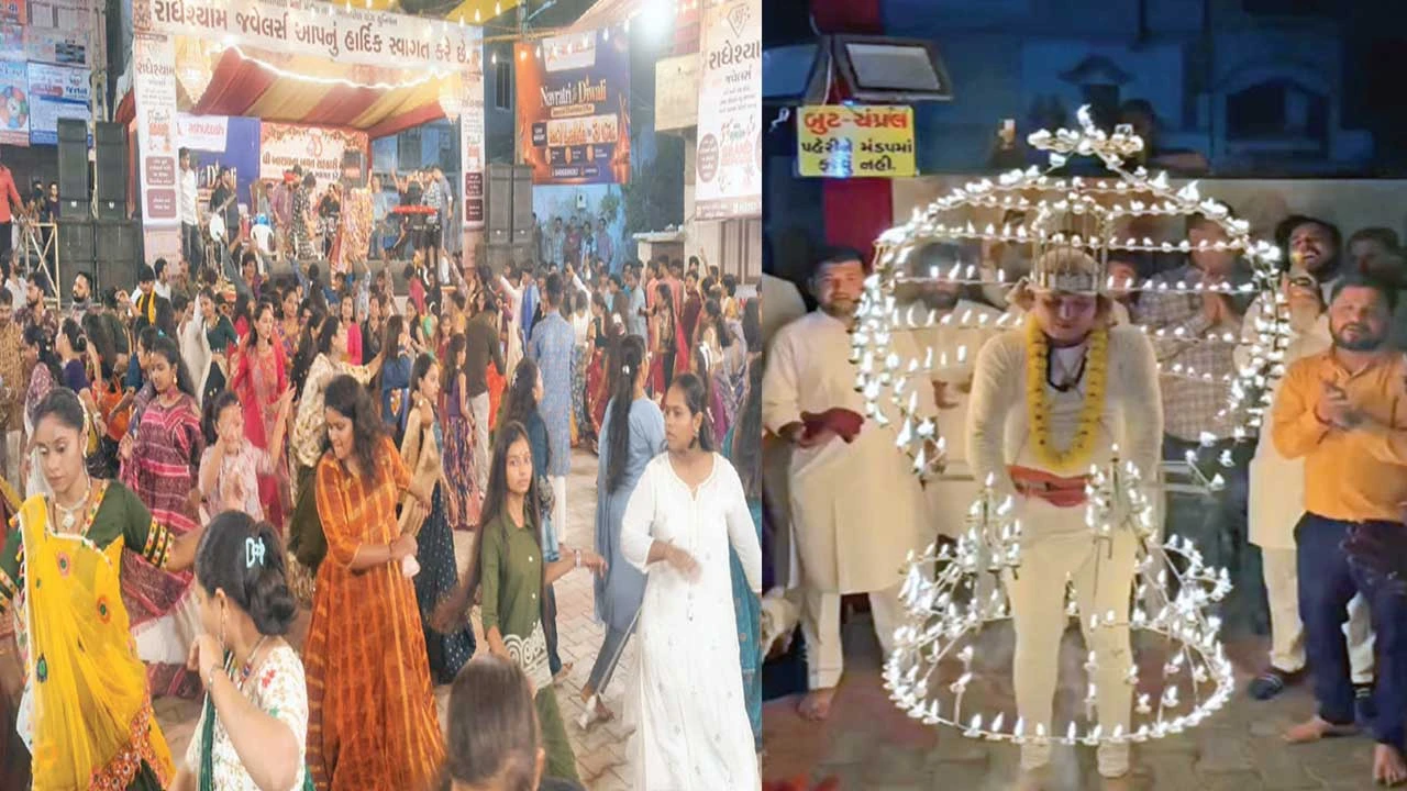 ધોળકામાં મહા નૃત્ય આરતી અને ગરબાથી ભક્તિમય માહોલ