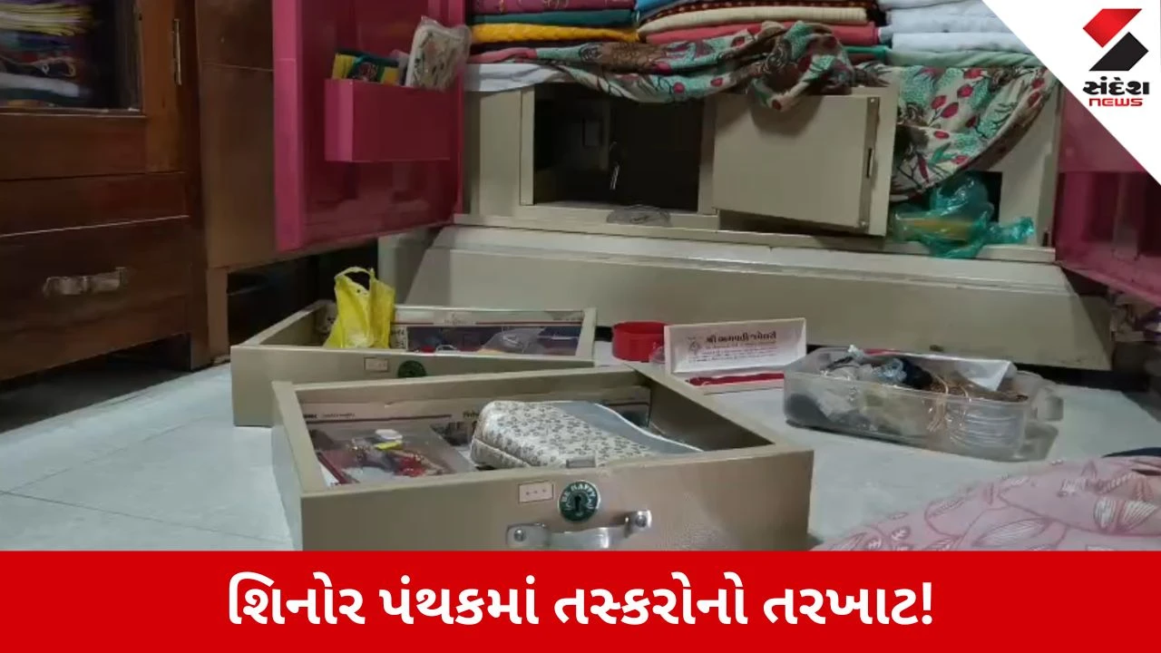 Vadodara News: શિનોર પોલીસને તસ્કરોનો ખુલ્લો પડકાર, ચાર દિવસમાં બે ગામોમાં લાખોની ચોરીથી પંથકમાં ફફડાટ