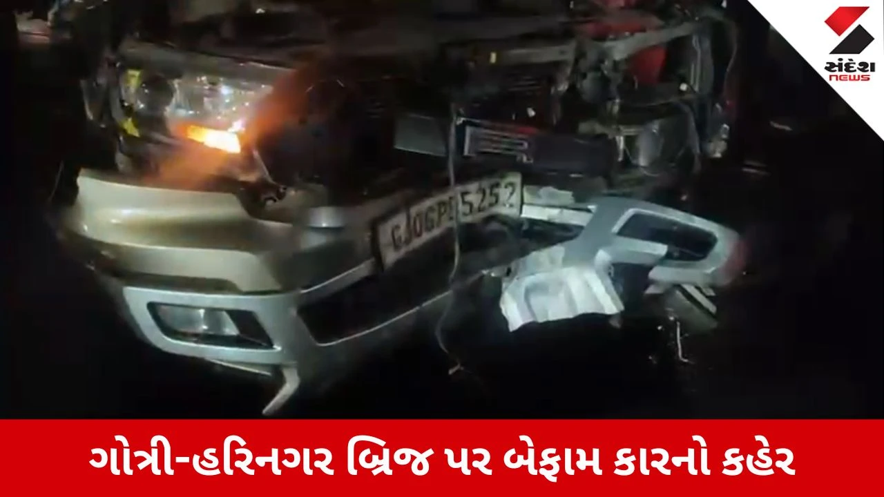 Vadodara News: ગોત્રી-હરિનગર બ્રિજ પર બેફામ કારે 5 વાહનોને અડફેટે લીધા, રિક્ષાચાલકનું મોત