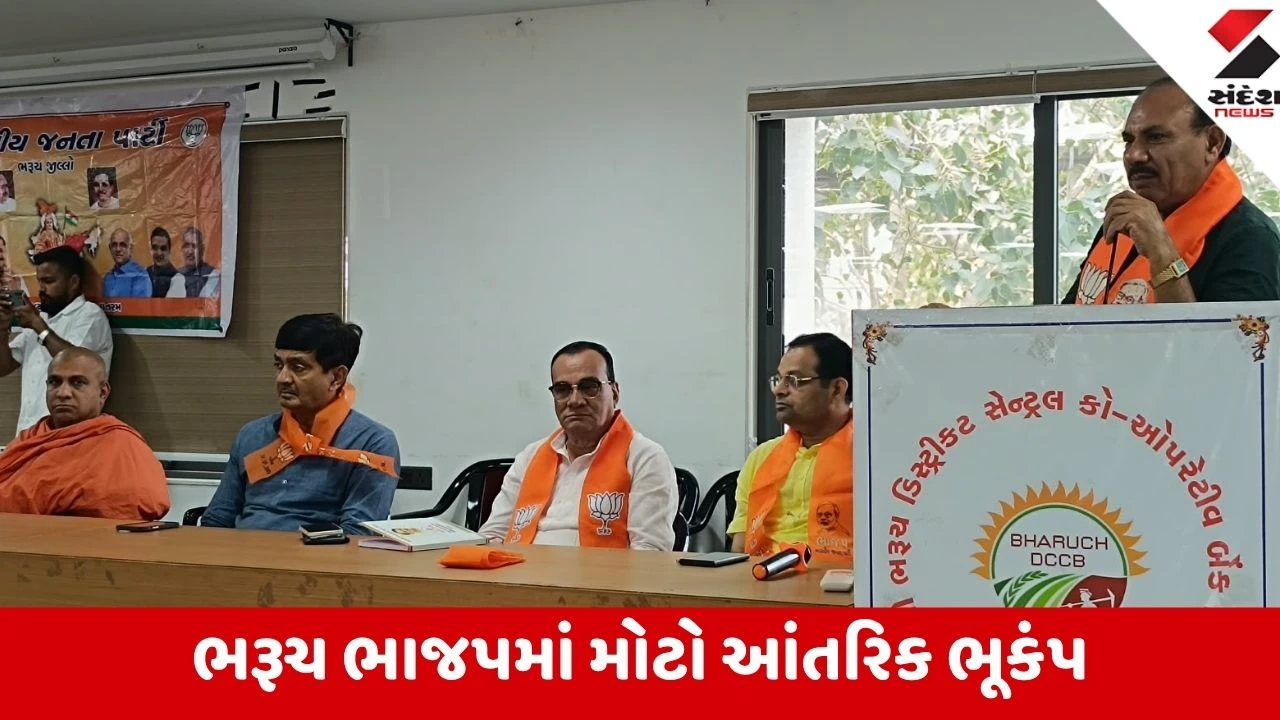 Bharuch: બેઠકમાં દાંડલી મારનારા ચૂંટાયેલા પ્રતિનિધિઓ સામે સંગઠન એક્શન મોડમાં, નોટિસ જારી થતાં પક્ષમાં ખળભળાટ