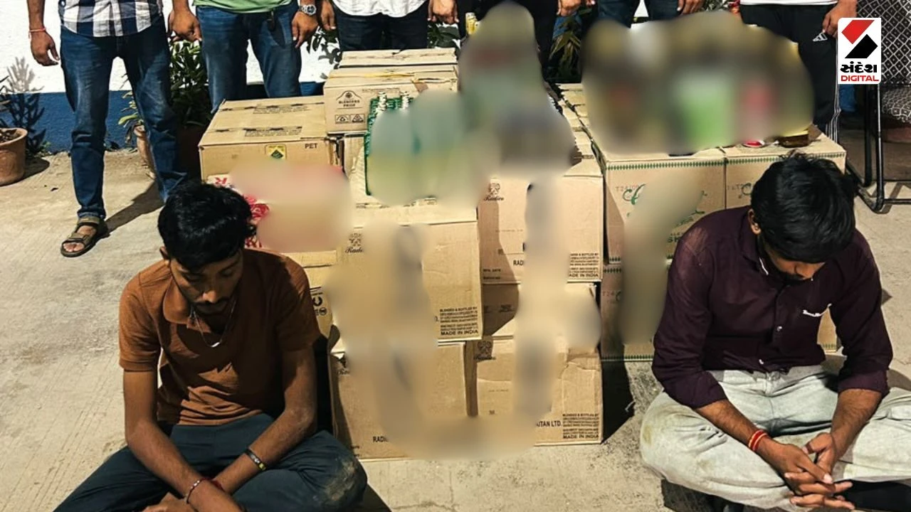 Bhavnagar News: Foreign Liquor Seized in Talaja, Two Bootleggers Arrested