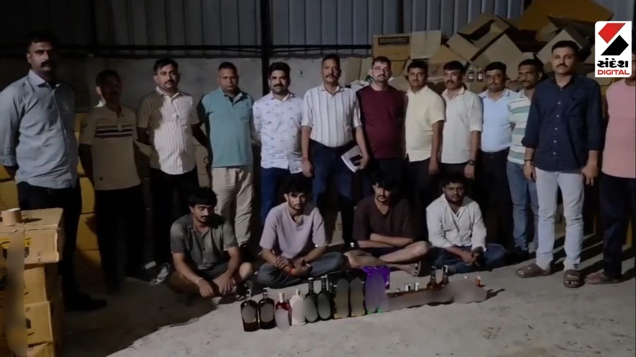 Vadodara News: Foreign Liquor Worth Rs 1.28 Crore Seized from Kotambi Industrial Park, 5 Arrested