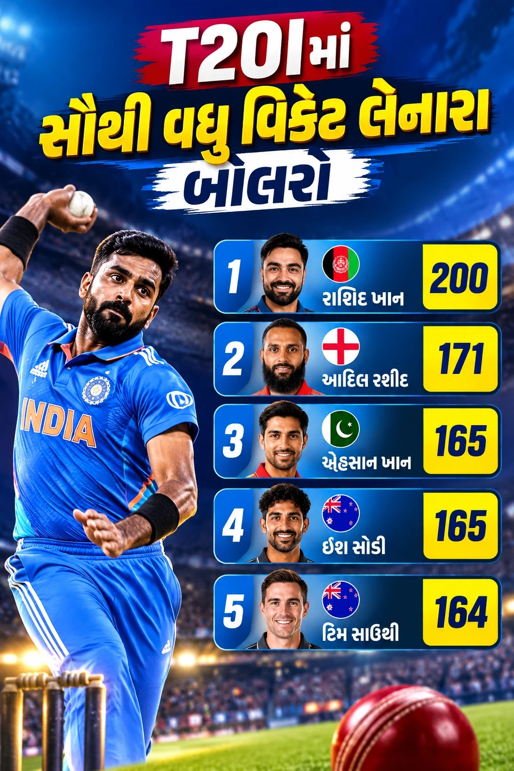 T20I Wicket-Takers Leaderboard