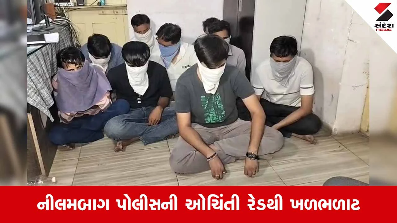 Bhavnagarમાં હોટેલની આડમાં ચાલતું જુગારધામ ઝડપાયું: હોટેલ સંચાલક સહિત 9 જુગારીઓની ધરપકડ